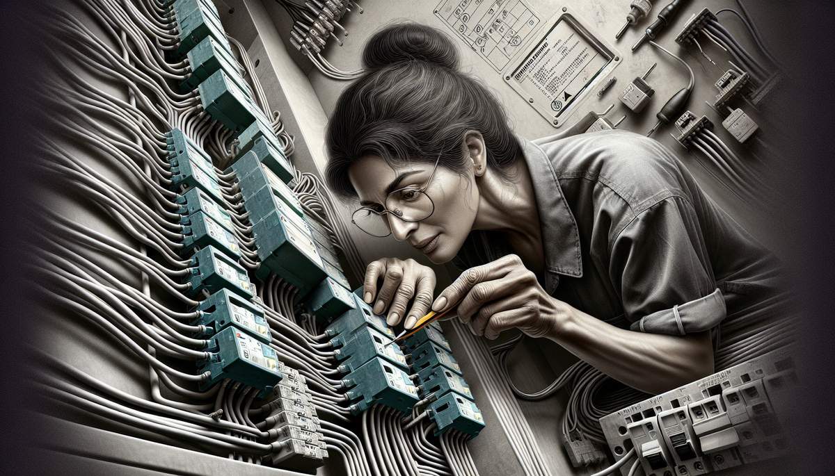 Electrician running 12 AWG wire for a dedicated 20-amp kitchen circuit in an Oregon home