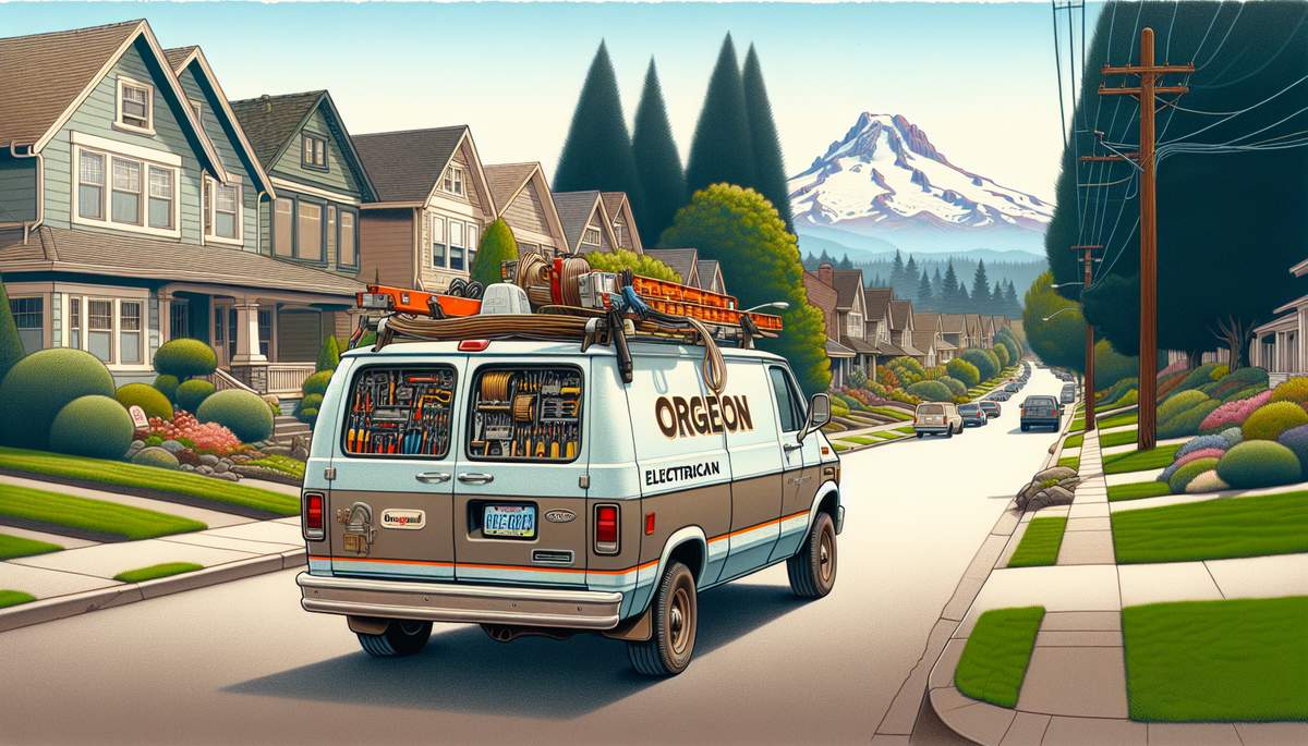 Local electrician arriving at Oregon home for same-day service