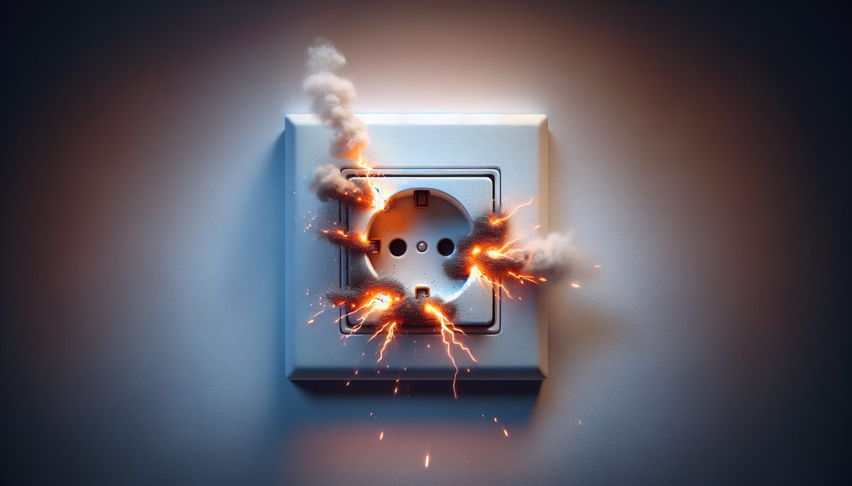 Emergency electrician repairing storm-damaged electrical system in Oregon