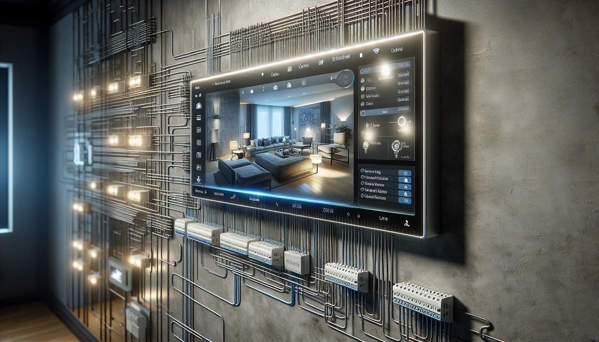 Centralized wiring panel with Cat6 backbone and automation equipment in Oregon home