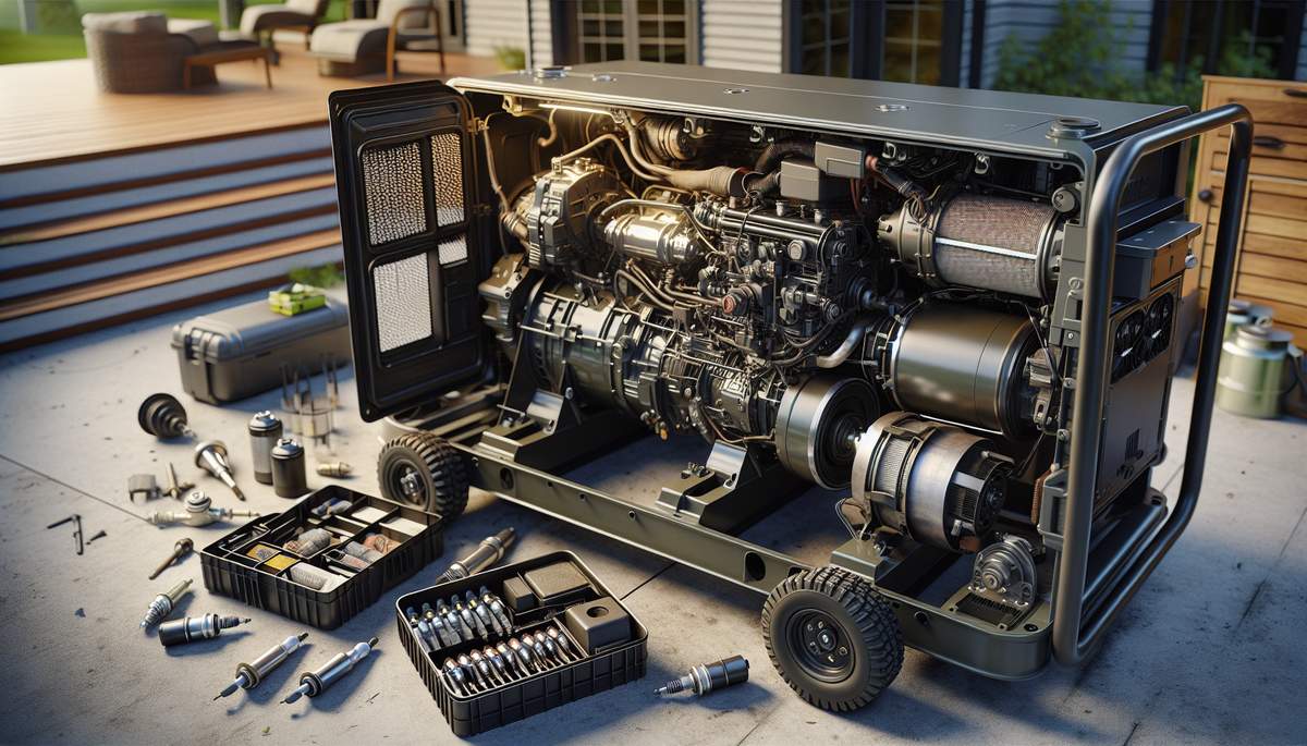 Technician performing load bank testing on standby generator in Oregon